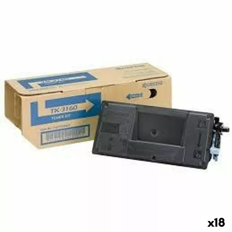 Kyocera TK-3160 originaal toonerikassett must 12 500 lehekülge ECOSYS P3045dn/P3050dn/P3055dn/P3060dn jaoks