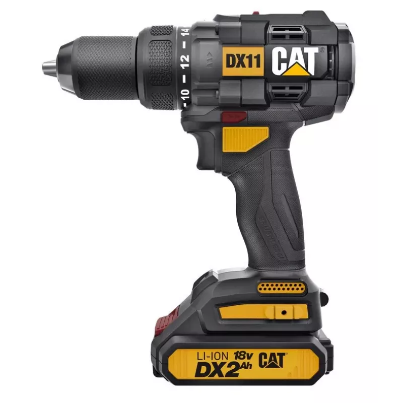 CATERPILLAR Juhtmeta puur-keeraja DX11 18V 2x2.0Ah Li-Ion