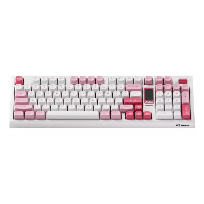 AKKO 5098B Prunus Lannesiana mehaaniline klaviatuur, 98 klahvi, kolme režiimiga, kuumsisestatav, RGB, PBT ASA klahvikatted