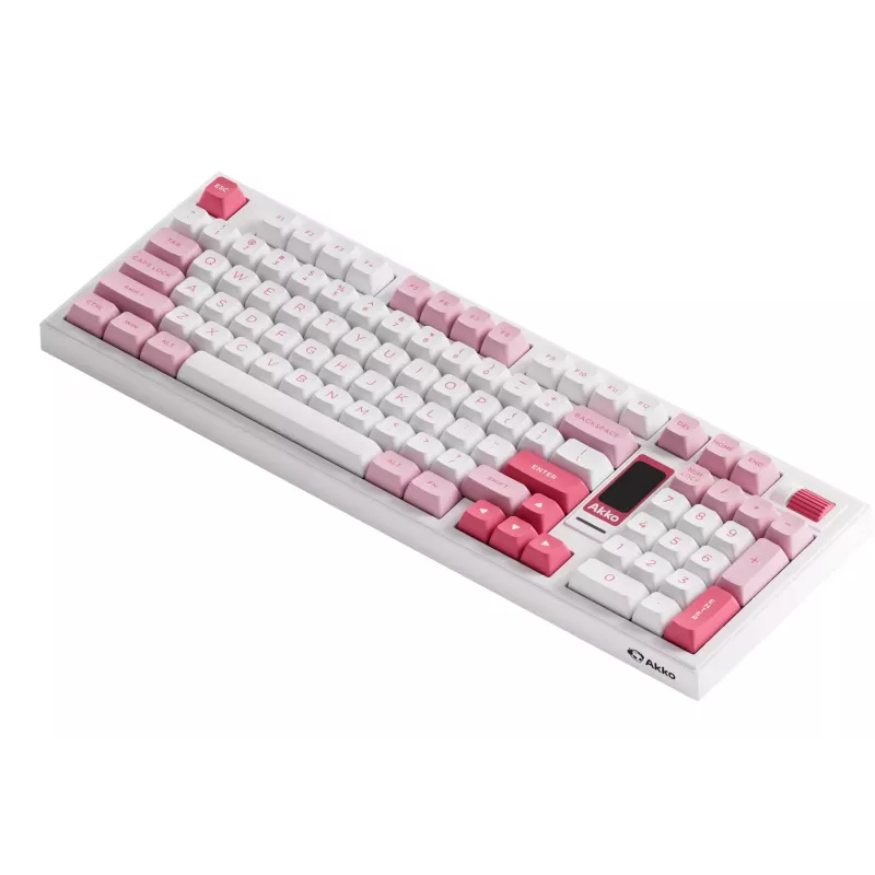 AKKO 5098B Prunus Lannesiana mehaaniline klaviatuur, 98 klahvi, kolme režiimiga, kuumsisestatav, RGB, PBT ASA klahvikatted