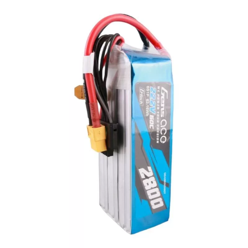 Gens ace G-Tech 2800mAh 22.2V 60C 6S1P LiPo akupakk XT60 pistikuga