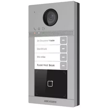 Hikvision DS-KV8413-WME1(C)/Surface Video Doorbell Panel, 2 MP, Wi-Fi, PoE, Must