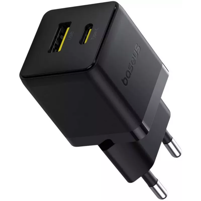 Baseus Palm 30W USB-C USB-A Laadija Must
