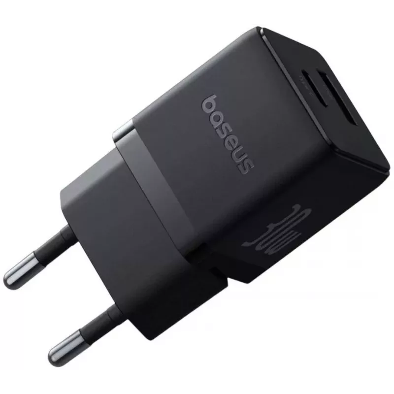 Baseus Palm 30W USB-C USB-A Laadija Must