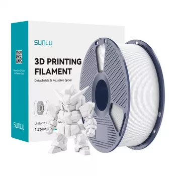 SUNLU PLA+ 2.0 Filament 1.75 mm Valge 1 kg
