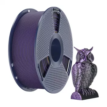 SUNLU PLA+ Silk Dual Color Filament (Black and Purple) 1.75mm 1kg