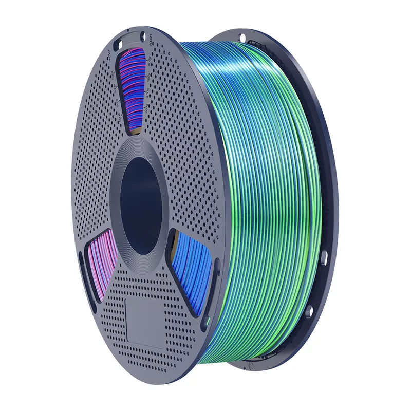 SUNLU PLA+ Silk Tri-Color Filament 1.75mm Blue-Green-Purple 1kg
