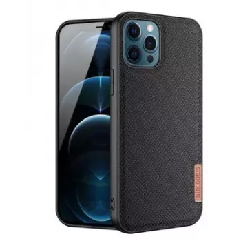 Dux Ducis Fino ümbris Apple iPhone 12 Pro Maxile, nailonmaterjal, must