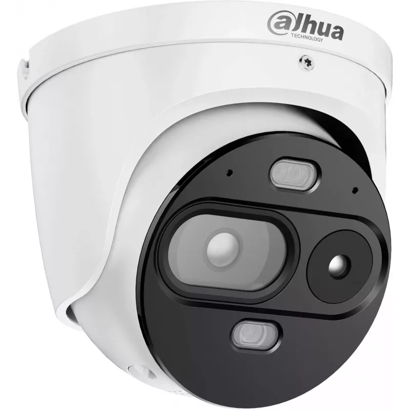 Dahua TPC-DF1241-TB7F6-DW-S8-V1 termiline IP-kaamera temperatuuri mõõtmisega, 256x192 termiline + 4 MP optiline