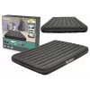 Bestway Pavillo Inflatable Airbed Queen 203x152x25 cm with Built-in Foot Pump, Flocked Top, Coil Beam Construction, Grey/Blue