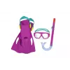 Bestway sukeldumiskomplekt mask, snorkel, uimed roosa 25019
