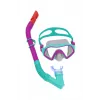 Bestway 25046 Junior Snorkeling Set Pink Mask, Fins, Snorkel for Children 3-6 Years