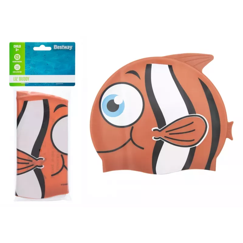 Bestway Hydro-Swim Silikoonist ujumismüts Oranž Kala lastele