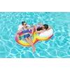 Topelt täispuhutav ujumisrõngas 186 x 116 cm Vikerkaar Bestway 43648