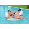 Topelt täispuhutav ujumisrõngas 186 x 116 cm Vikerkaar Bestway 43648