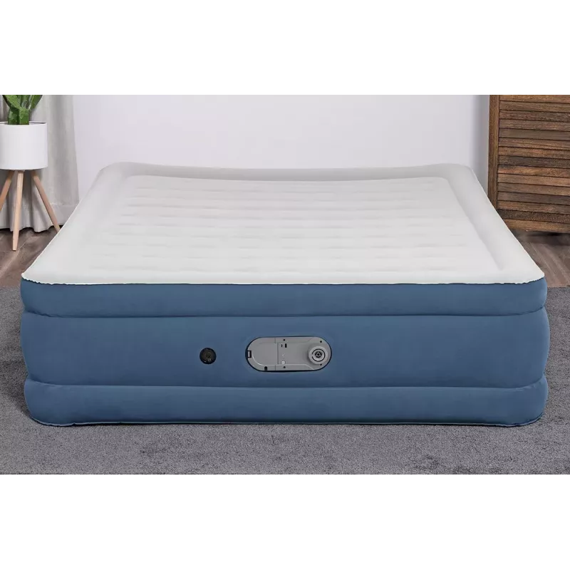 Bestway 67624 Täispuhutav Madrats 203 x 152 x 46 cm Queen Size Sisseehitatud Vahelduvvoolupumbaga