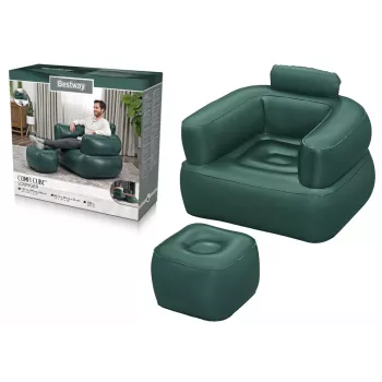 Bestway Inflatable Dark Grey Lounge Chair 75137