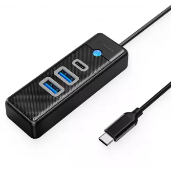 ORICO USB-C to 2x USB 3.0 + USB-C Hub, 5 Gbps, 0.15m, Must