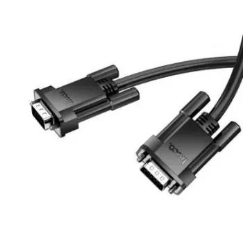 Hoco US11 VGA Isane – VGA Isane HD Andmekaabel (2m) Must