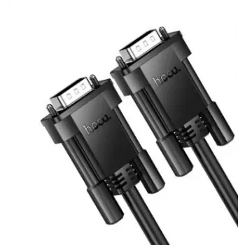 Hoco US11 VGA Isane – VGA Isane HD Andmekaabel (2m) Must