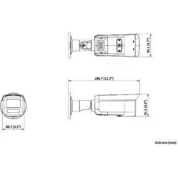 Hikvision DS-2CD2T86G2H-IS2U/SL(2.8mm) 8MP Bullet IP-kaamera AcuSense, välklambi ja helialarmiga