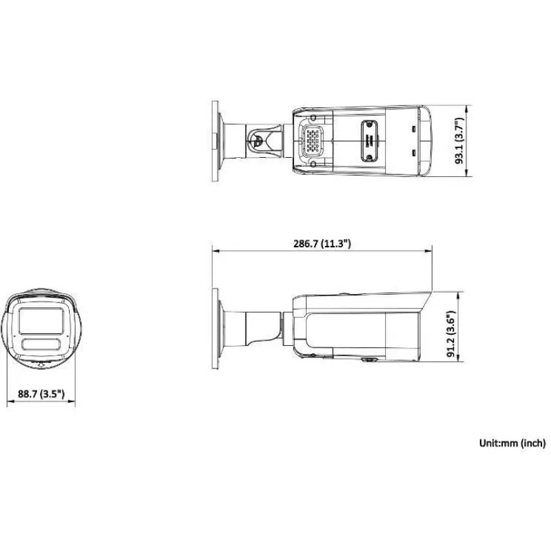 Hikvision DS-2CD2T86G2H-IS2U/SL(2.8mm) 8MP Bullet IP-kaamera AcuSense, välklambi ja helialarmiga