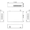 Hikvision DS-XS06-P(O-STD) 6-Port Unmanaged PoE+ Switch (4 PoE Ports, 2 Gigabit Uplink, 60W Budget, DIN Rail)