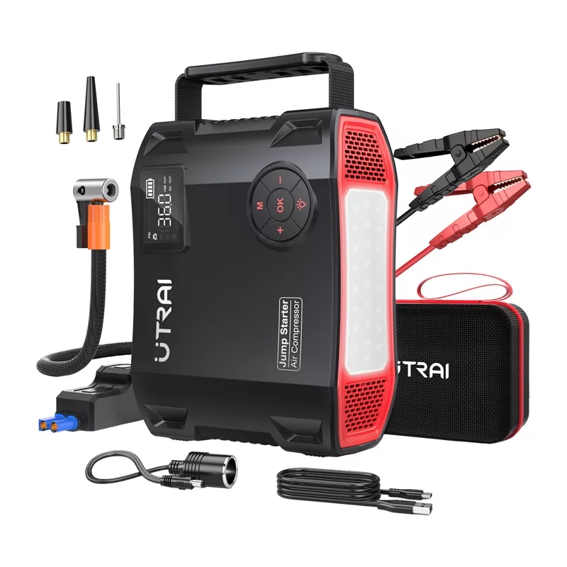 UTRAI JS5 Autokäiviti kompressoriga 2000A tippvool 16000mAh 150 PSI