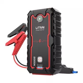 UTRAI JS One Car Starter 1600A Peak 16000mAh 12V Jump Starter with LED Flashlight