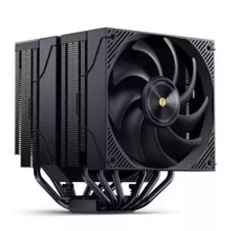 Jonsbo CC90 Black CPU Cooler, Dual-Tower, 130mm PWM Fan, Segment Display