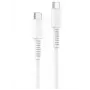 Yesido 60W USB-C to USB-C PVC andmekaabel CA154 Valge