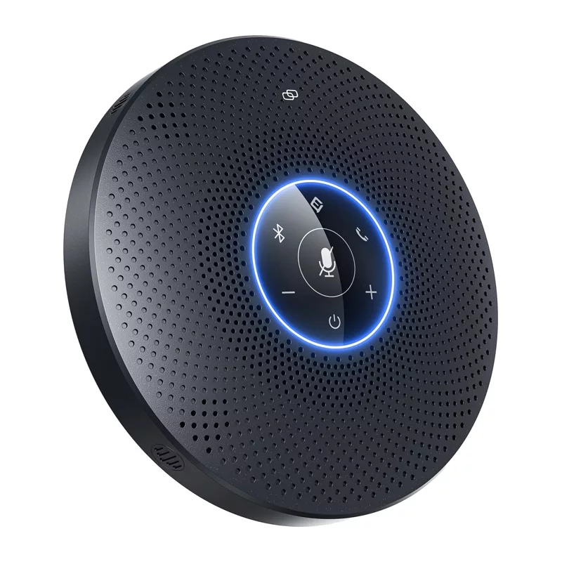 EMEET OfficeCore M2 Max konverentsikõlar - 8-mikrofoniga massiiv, 360° vastuvõtt, USB-C/Bluetooth 5.0, 24h aku, daisy chain