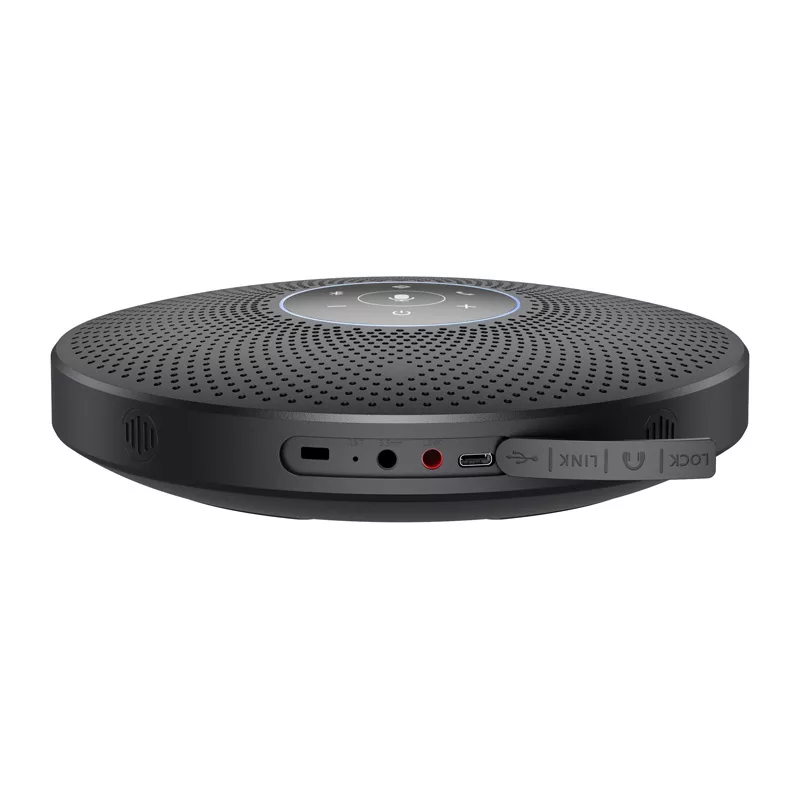 EMEET OfficeCore M2 Max konverentsikõlar - 8-mikrofoniga massiiv, 360° vastuvõtt, USB-C/Bluetooth 5.0, 24h aku, daisy chain