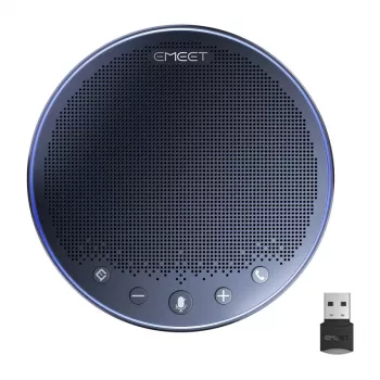 EMEET OfficeCore M3 konverentsikõlar - 8-mikrofoni massiiv, AI-mürasummutus, Bluetooth 5.1, USB-C, 18h aku
