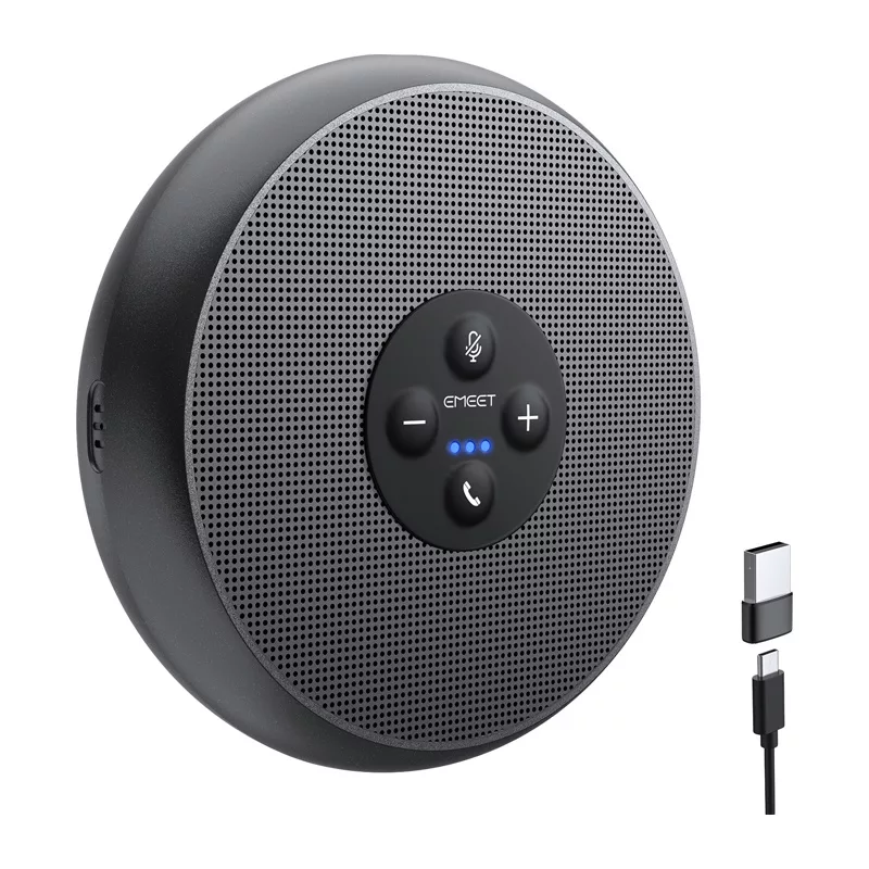 EMEET OfficeCore M1A Conference Speaker - USB-C & Bluetooth 5.0, AI Noise Reduction, 360° Voice Pickup