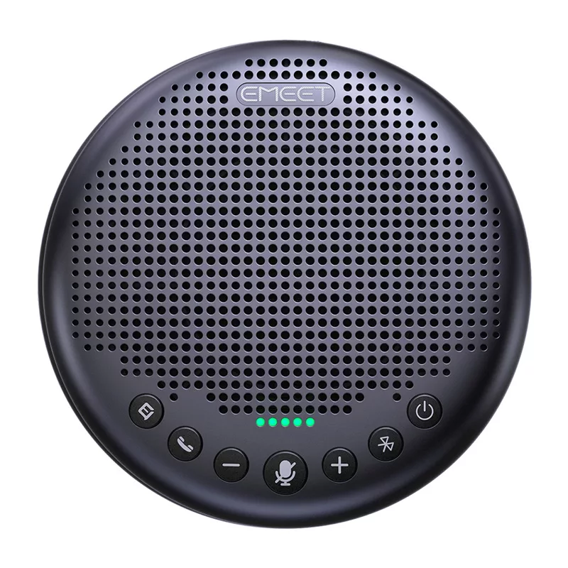 EMEET OfficeCore Luna Plus Kit konverentsisüsteem - kahe kõnevaljaga komplekt ahelühendusega, 360° ümbersuunalise mikrofoniga, USB-C ja Bluetooth 5.0, mürasummutus, 15h aku