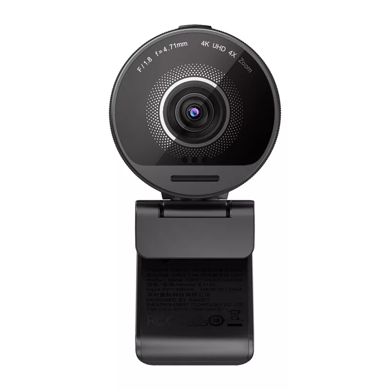EMEET SmartCam S800 4K UHD veebikaamera autofookuse, kahe mikrofoniga, privaatsuskaane ja USB-C-ga