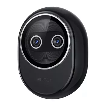 EMEET Piko+ Veebikaamera 4K UHD autofookuse, kahe mikrofoniga, privaatsuskaane ja USB-C-ga, must