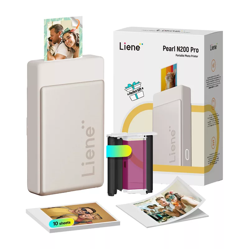 Liene Pearl N200 Pro 2x3 kaasaskantav fotoprinter (kuldne)