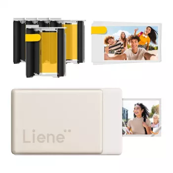 Liene Pearl N200 Pro 2x3 Kaasaskantav Fotoprinteri Komplekt (Kuldne)