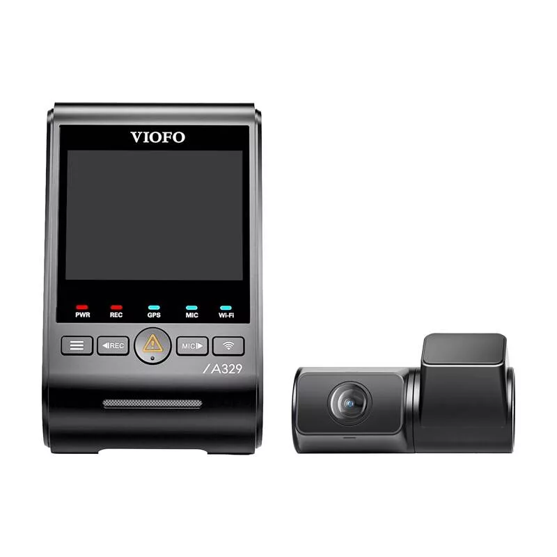 VIOFO A329S-2CH kahe kanaliga 4K+2K sõidukaamera GPS-i ja Wi-Fi-ga
