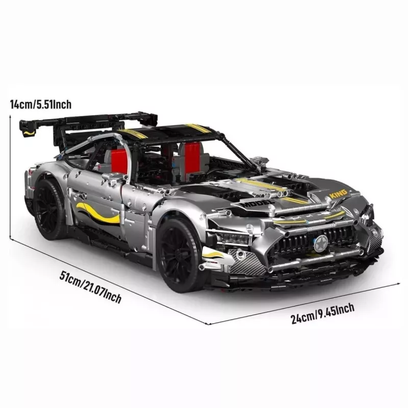 MOULD KING Quicksilver Sports Car ehitusklotside komplekt, mõõtkava 1:8, 2872 tükki