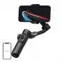 AOCHUAN XE Standard Gimbal (Must) - 3-teljeline nutitelefoni stabilisaator Bluetooth 5.0, 2600mAh aku, kokkupandav disain