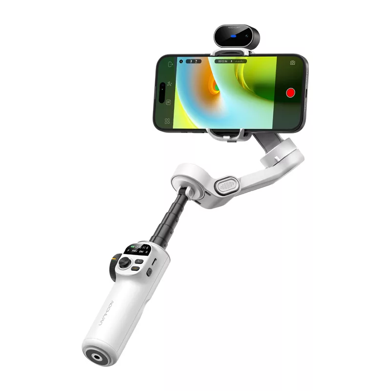 AOCHUAN X2 Gimbal AI-anduriga (Valge)