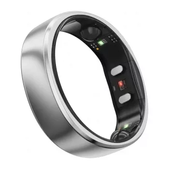 RingConn Smart Ring Gen2 Air naistele ja meestele – une- ja treeningujälgimise kantav seade – pulss – Galaxy Silver suurus 8