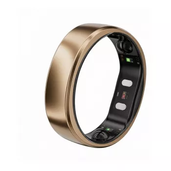 RingConn Smart Ring Gen2 Air naistele ja meestele - une- ja treeningujälgimise kantav seade - pulss - Dune Gold suurus 10