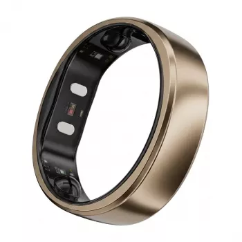RingConn Smart Ring Gen2 Air naistele ja meestele - une- ja treeningujälgimise kantav seade - südame löögisagedus - Dune Gold suurus 12