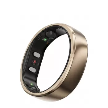 RingConn Smart Ring Gen2 Air naistele ja meestele - une- ja treeningujälgimise kantav seade - südame löögisagedus - Dune Gold suurus 13
