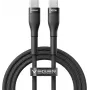 VEGER USB-C to USB-C PD 100W kaabel 1,5 m, must