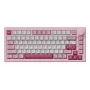AKKO 5075 V3 mehaaniline klaviatuur 75% 82-klahviga mitmerežiimiline traadita/Bluetooth/USB-C kuumvahetatav PBT ASA RGB gasket mount must ja tsüaan